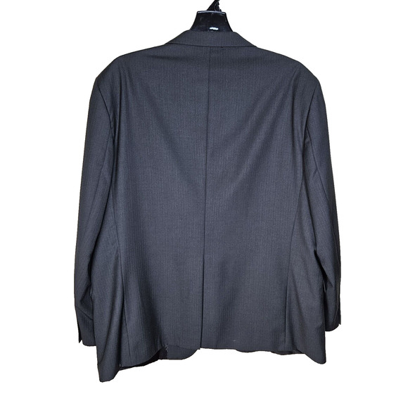 Arrow Blazer Suit Jacket Size 50R Business Charcoal Gray Work Blazer Lightweight - Picture 2 of 13